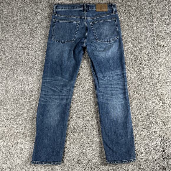 J Crew Jeans Men 32x30 Faded Blue 770 Straight Broken In Japanese Kurabo Denim - Picture 2 of 16